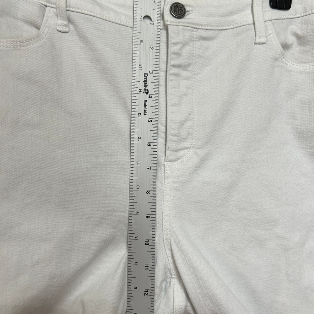 Talbots Denim Jeggings Women 16 Long White High Rise Skinny Stretch Pants Preppy - Picture 4 of 11